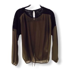 Ro & De Sheer boho blouse small